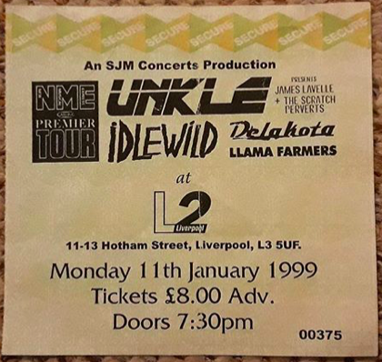 Ticket Stub for Liverpool